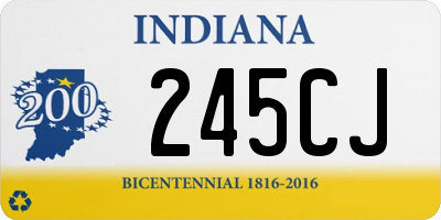 IN license plate 245CJ