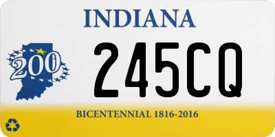 IN license plate 245CQ