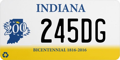 IN license plate 245DG