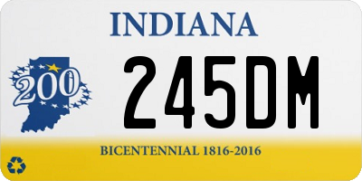 IN license plate 245DM