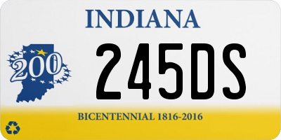 IN license plate 245DS