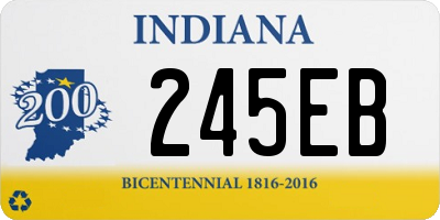 IN license plate 245EB