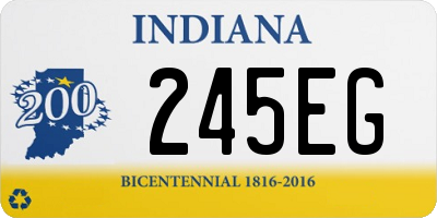 IN license plate 245EG