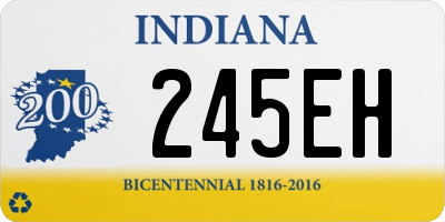 IN license plate 245EH