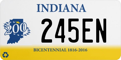 IN license plate 245EN