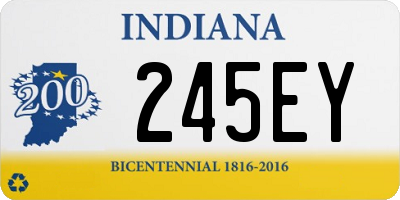 IN license plate 245EY