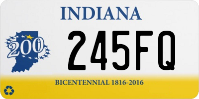 IN license plate 245FQ