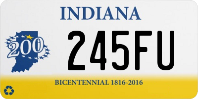 IN license plate 245FU