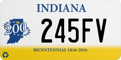 IN license plate 245FV