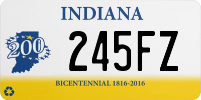 IN license plate 245FZ