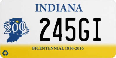 IN license plate 245GI
