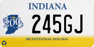 IN license plate 245GJ