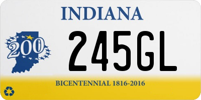 IN license plate 245GL