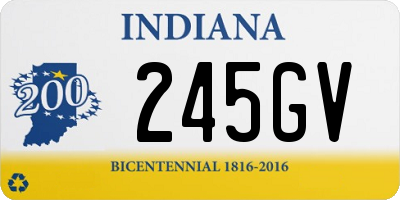 IN license plate 245GV