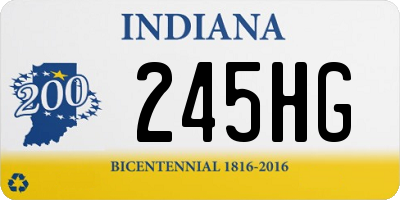 IN license plate 245HG