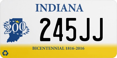 IN license plate 245JJ