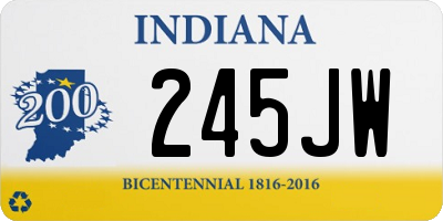 IN license plate 245JW