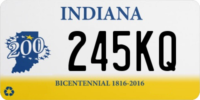 IN license plate 245KQ