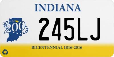 IN license plate 245LJ