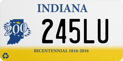 IN license plate 245LU