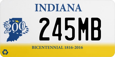 IN license plate 245MB