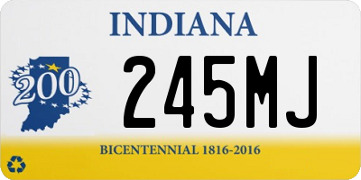 IN license plate 245MJ