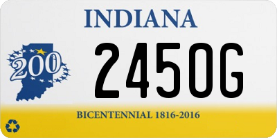 IN license plate 245OG