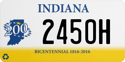 IN license plate 245OH