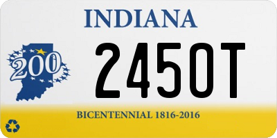 IN license plate 245OT