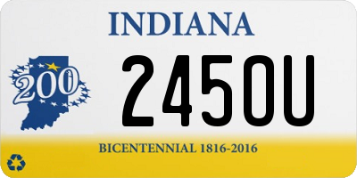 IN license plate 245OU