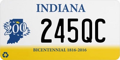 IN license plate 245QC