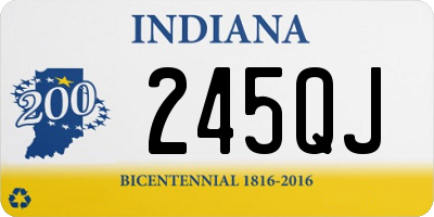 IN license plate 245QJ