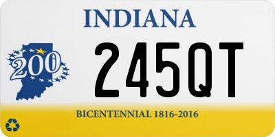 IN license plate 245QT