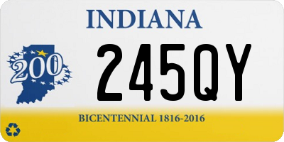 IN license plate 245QY