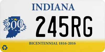 IN license plate 245RG