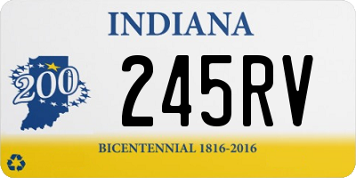 IN license plate 245RV