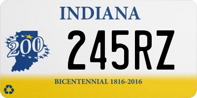 IN license plate 245RZ