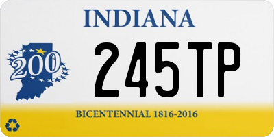 IN license plate 245TP