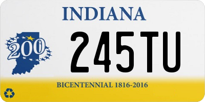 IN license plate 245TU