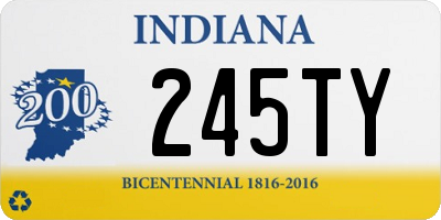 IN license plate 245TY