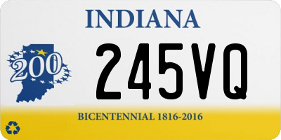 IN license plate 245VQ