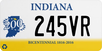 IN license plate 245VR