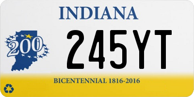 IN license plate 245YT