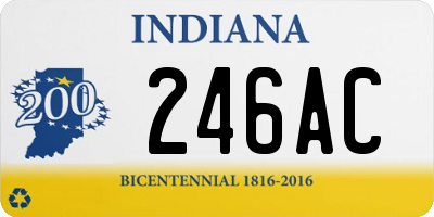 IN license plate 246AC