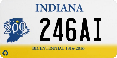 IN license plate 246AI