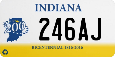 IN license plate 246AJ