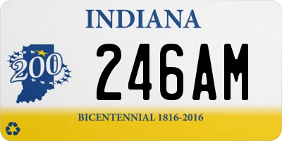 IN license plate 246AM