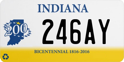 IN license plate 246AY