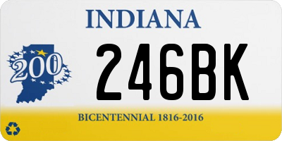 IN license plate 246BK