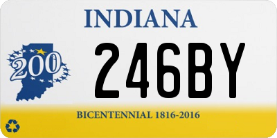 IN license plate 246BY